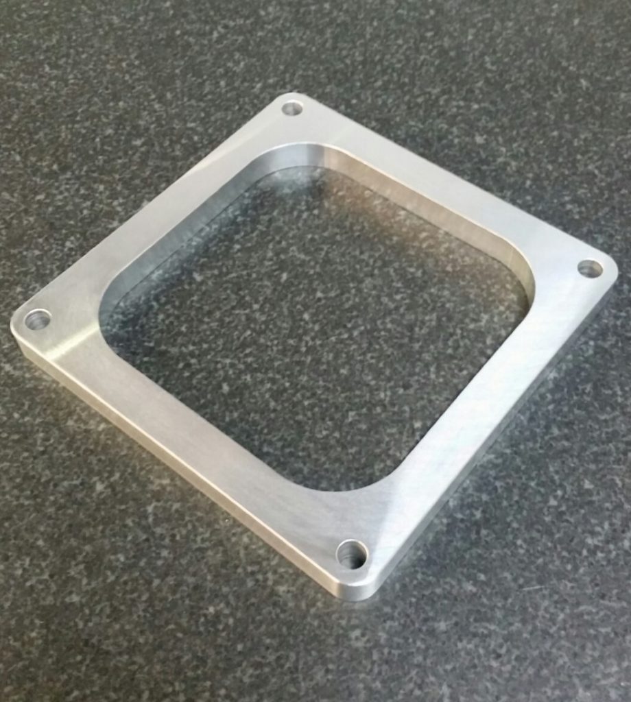 Carby spacer, 4500 Holley Dominator, open bore, 0.5" thick PDH