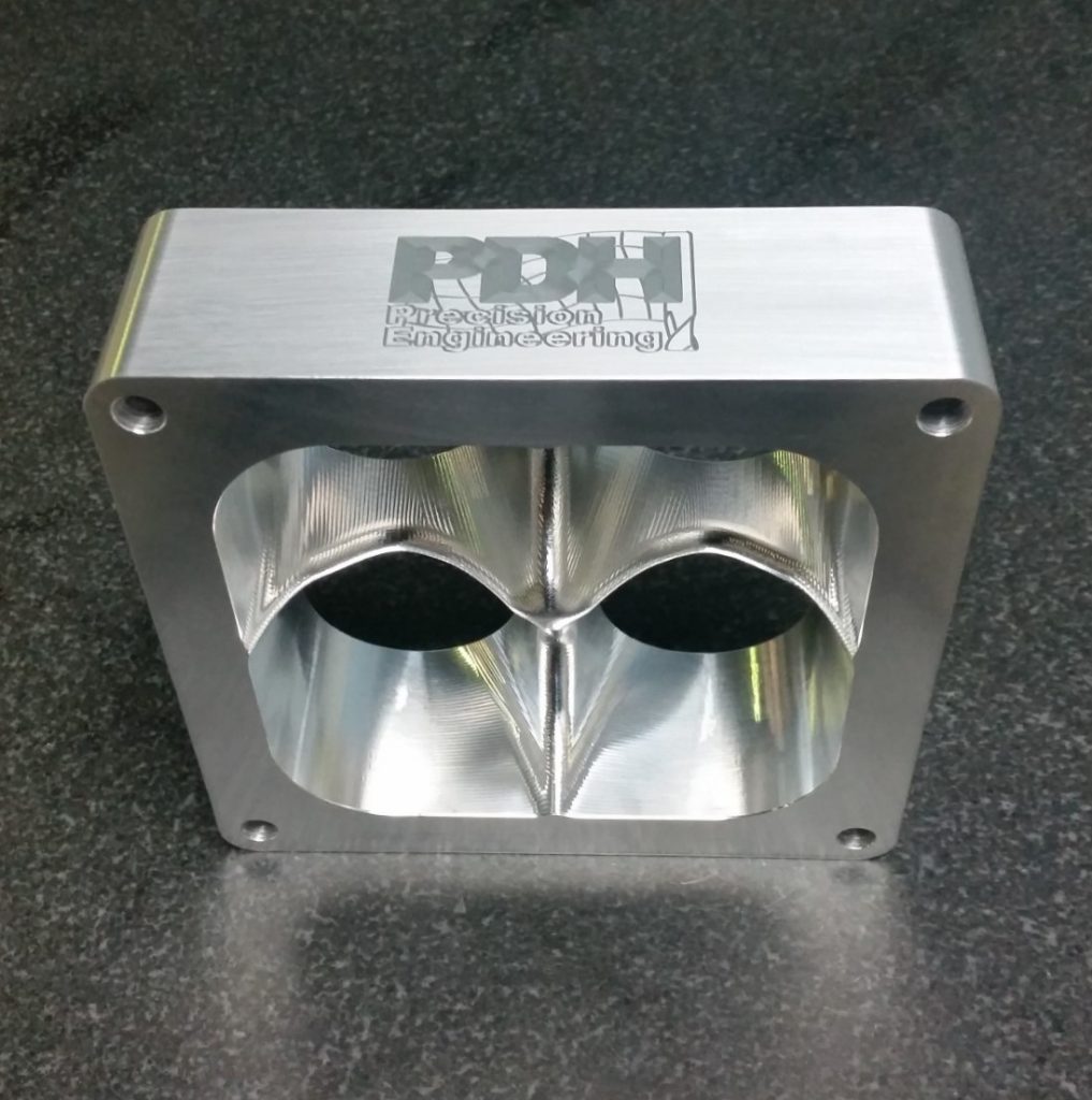 2" carby spacer, 4500 Holley Dominator, tapered 4 hole to 1, Super