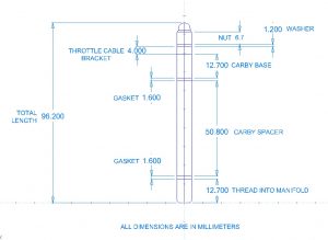 Carby studs to suit 4150 carby and 2