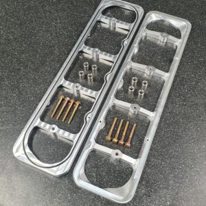 LS Engine Rocker Cover Adaptors.  Small Block Chev Style covers onto to LS heads